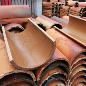 Half Round Clay Drain