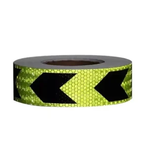 REFLECTIVE ARROW TAPE 2" X 45M ( BLACK / YELLOW )