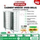 casement window 1200mm X 1200mm