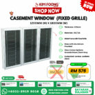 casement window 1200mm X 1800mm